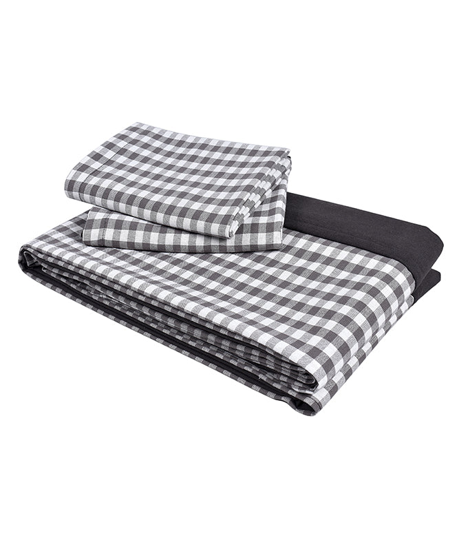 Cozy Dream Weaver Bedcover (Ivory and Grey) - TGW