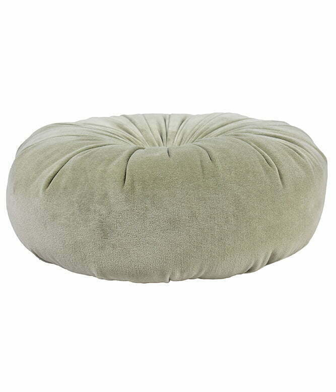Gathered Dusty Green Cushion - TGW