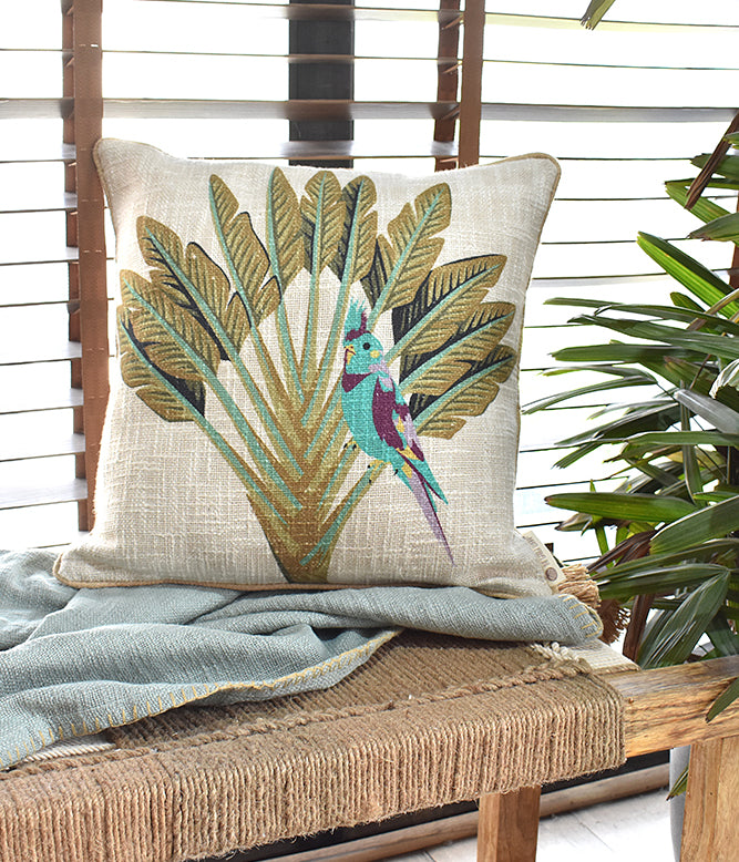 Tropical Gateway Cushion Cover