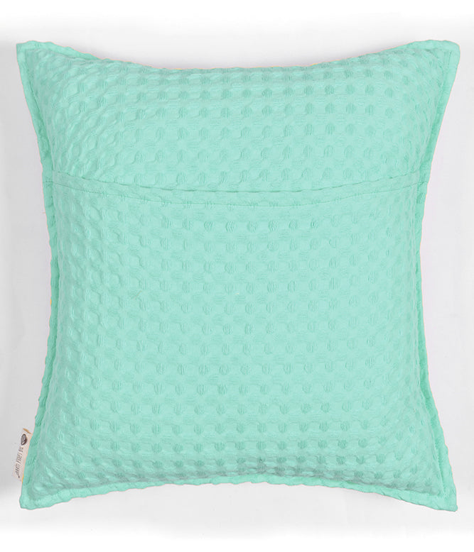 Waffle Cushion Cover -  Icy Mint