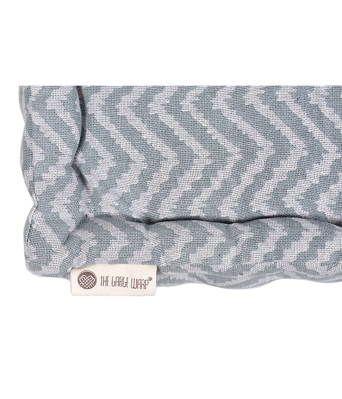 Wavy Grey Floor Floor Bed Mattress (Aqua)