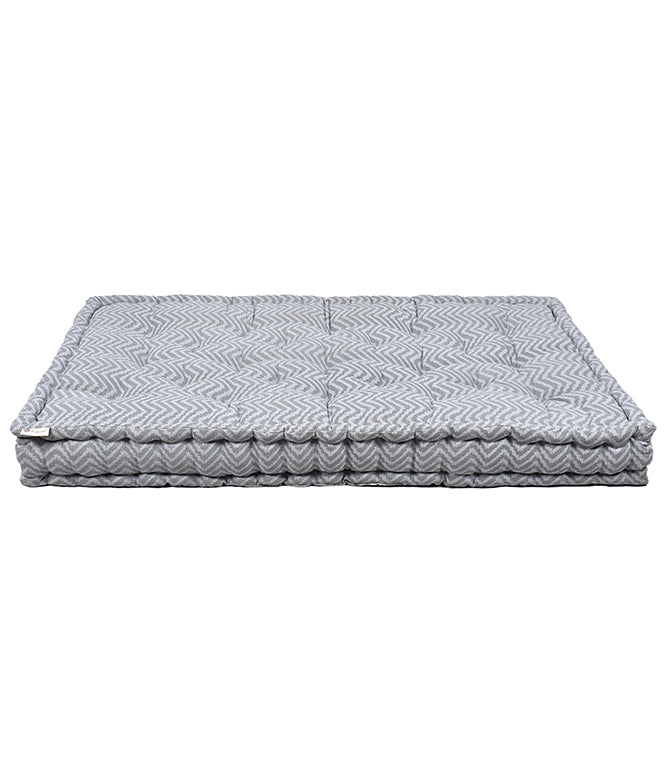 Wavy Grey Floor Floor Bed Mattress (Aqua)