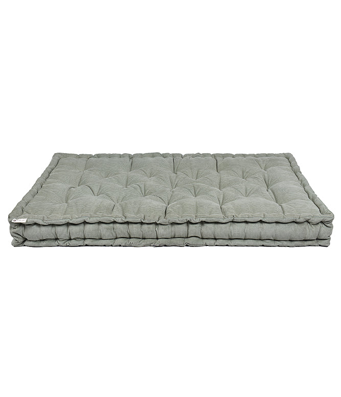 Pistachio Green Corduroy Floor Bed Mattress