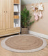 Colour Band Jute Rug (OffWhite) - TGW