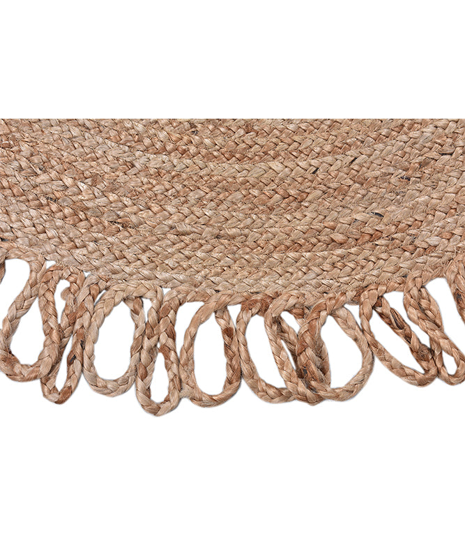 Round Braided Ends Jute Rug (SMALL) - TGW