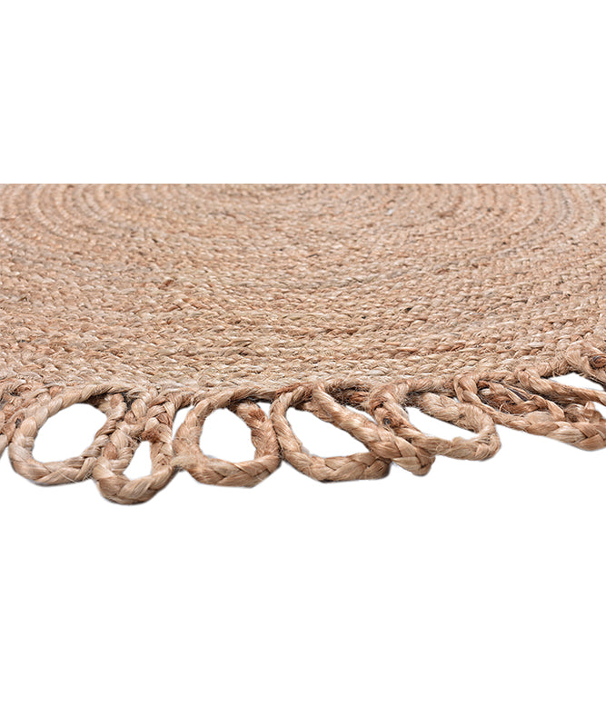Round Braided Ends Jute Rug (SMALL) - TGW