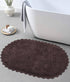 CLOUD WALK OVAL BATH MAT - BROWN - TGW