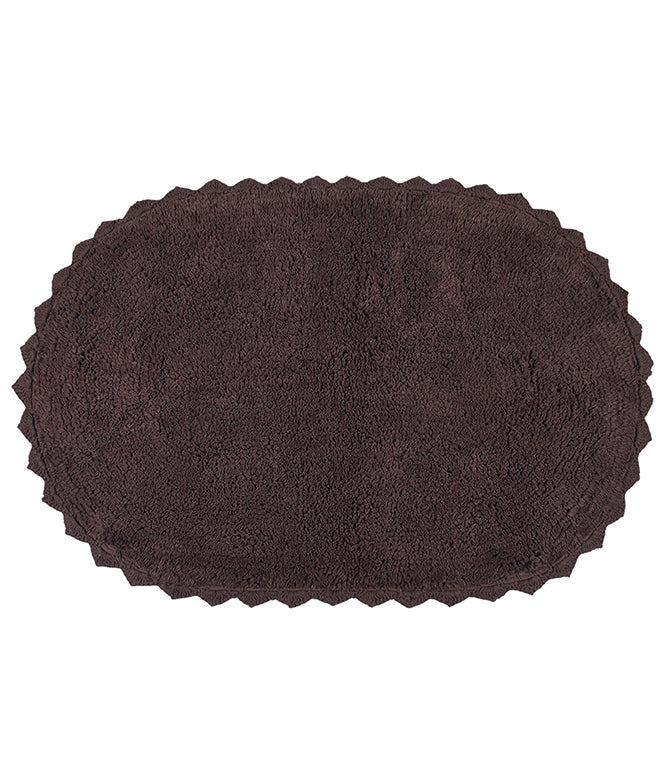 CLOUD WALK OVAL BATH MAT - BROWN - TGW