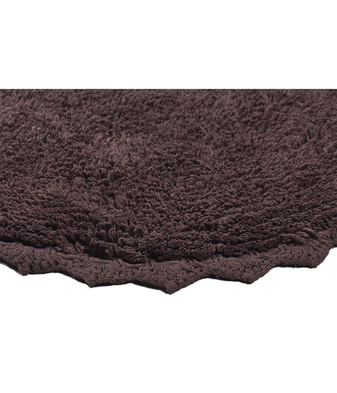 CLOUD WALK OVAL BATH MAT - BROWN - TGW