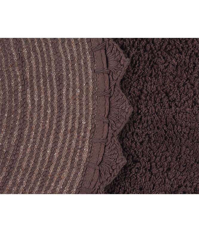 CLOUD WALK OVAL BATH MAT - BROWN - TGW