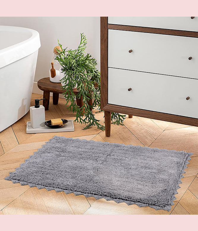 CLOUD WALK RECTANGLE BATH MAT - LIGHT GREY - TGW