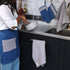 Culinary Companions - Chic Grey & Teal Waist Apron - TGW