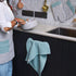 Culinary Companions - Chic Grey & Green Waist Apron - TGW