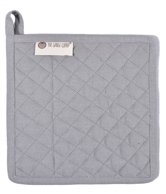 Culinary Companions - Chic Grey & Green Glove & Pot Holder combo - TGW