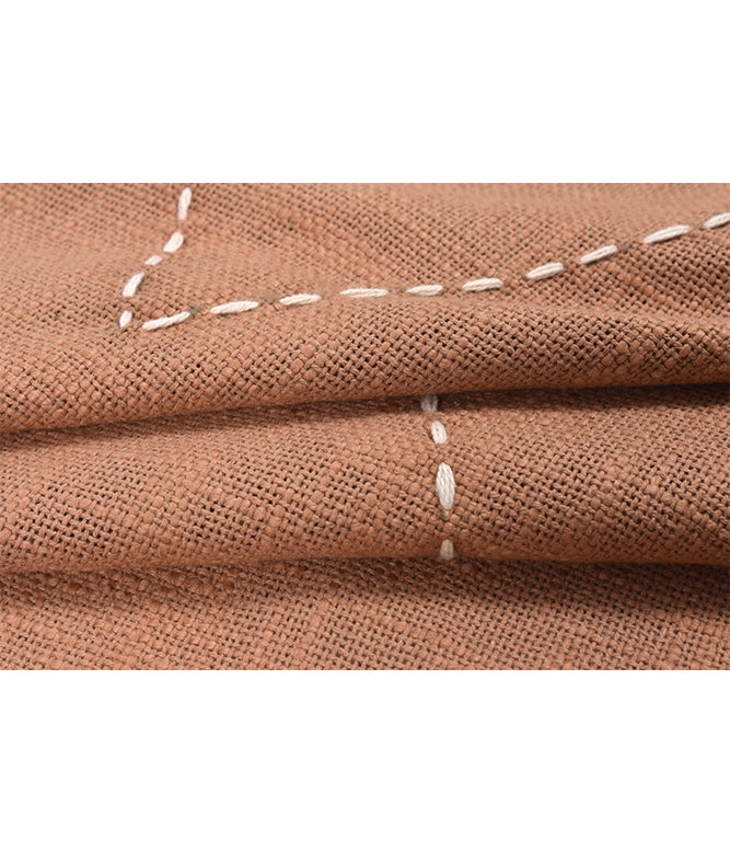 Cozy Kantha Throw - Mud Brown