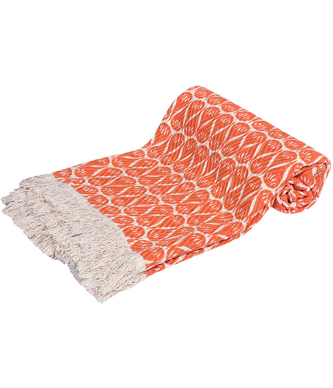Whimsy Orange Throw - TGW