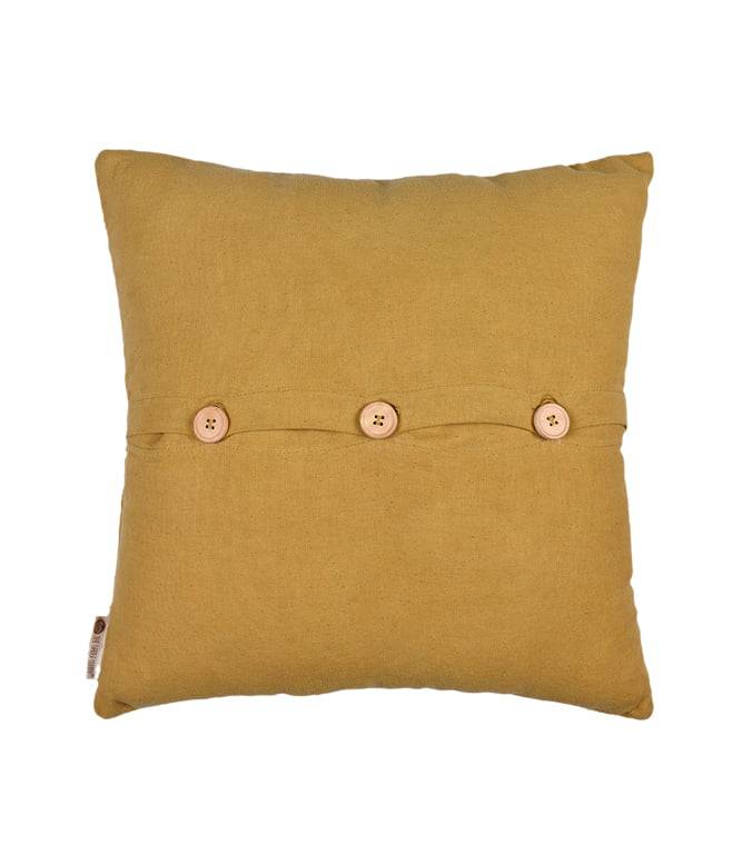 Atrisuta solids Cushion Cover (Camel Yellow) - TGW