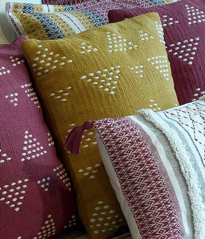Atrisuta solids Cushion Cover (Camel Yellow) - TGW