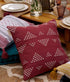 Atrisuta solids Cushion Cover (Muted Scarlet) - TGW
