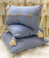 Chiffon Blue Cushion Cover - TGW