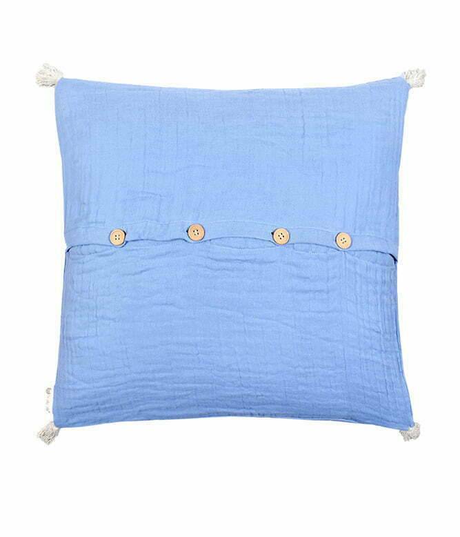 Chiffon Blue Cushion Cover - TGW