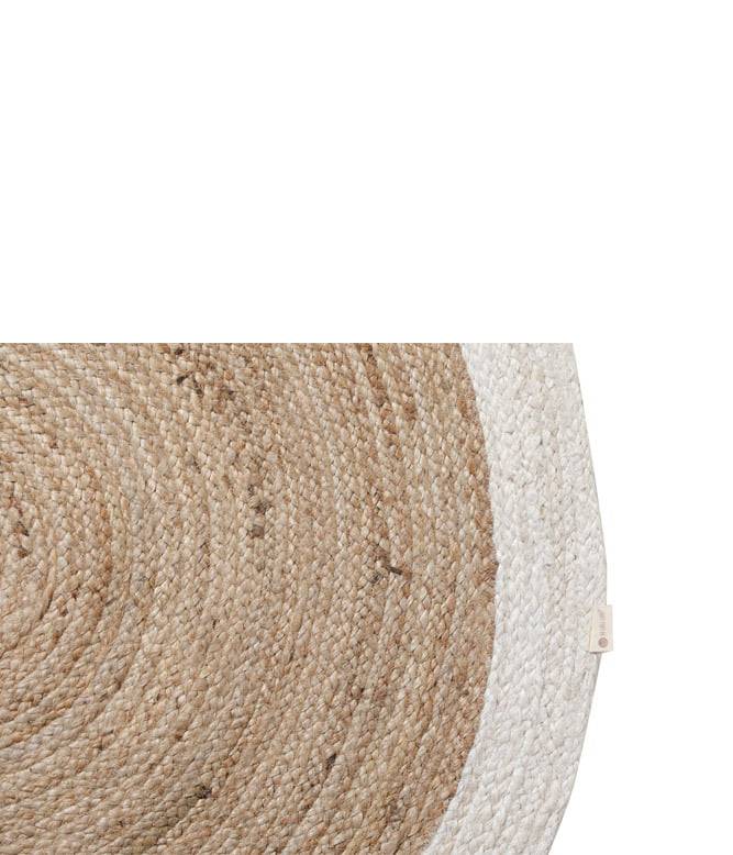Colour Band Jute Rug (OffWhite) - TGW