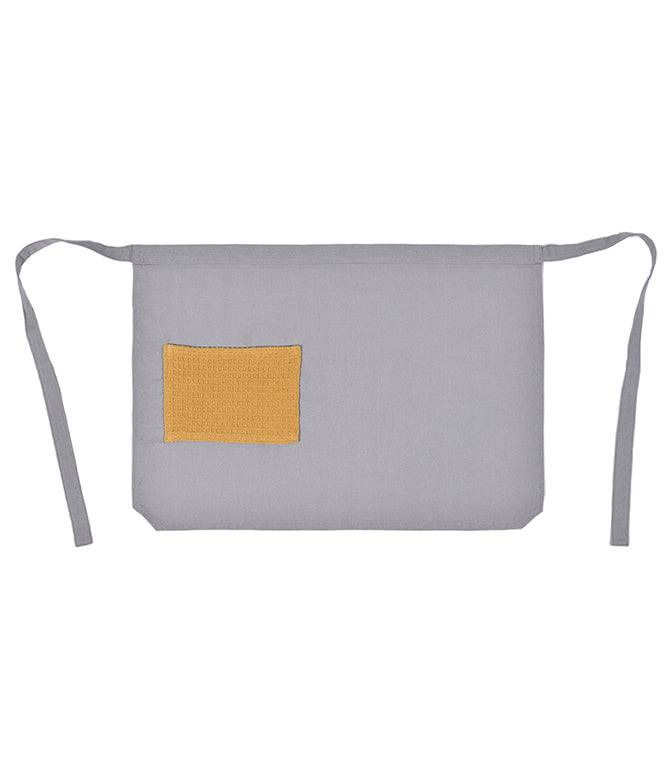 Culinary Companions - Chic Grey & Ochre Waist Apron - TGW