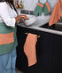 Culinary Companions - Sage Green & Rose Pink Glove & Pot holder combo - TGW