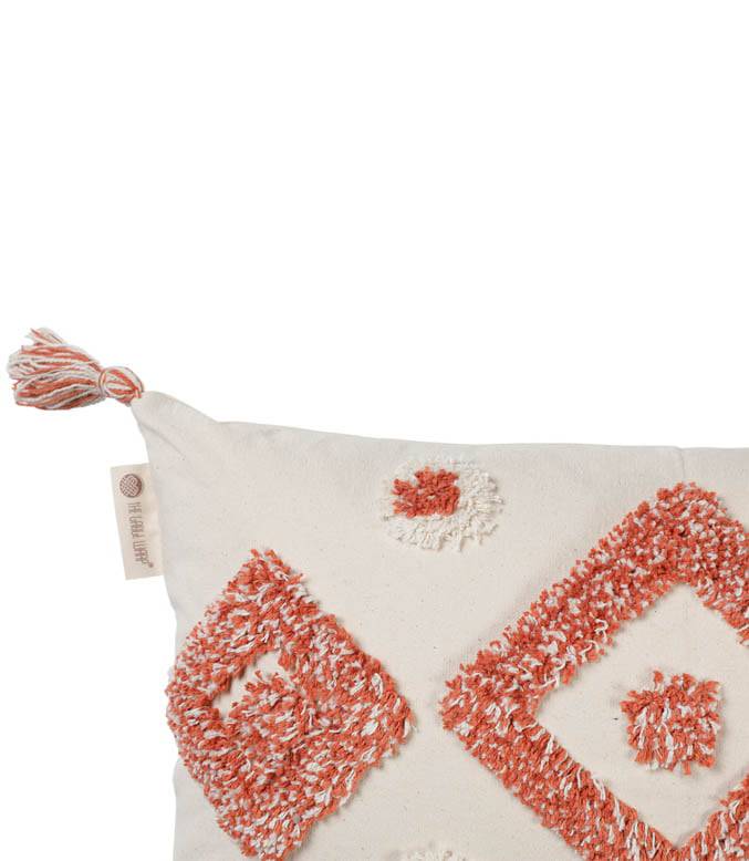 Dia Fleecy Lumbar Cushion Cover (Rust) - TGW