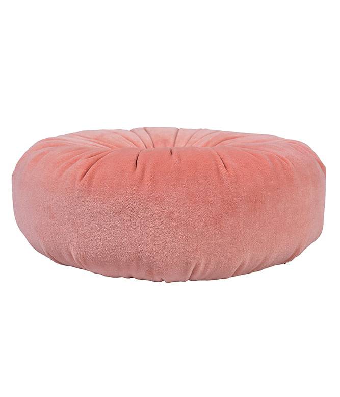 Gathered Pink Bloom Cushion - TGW
