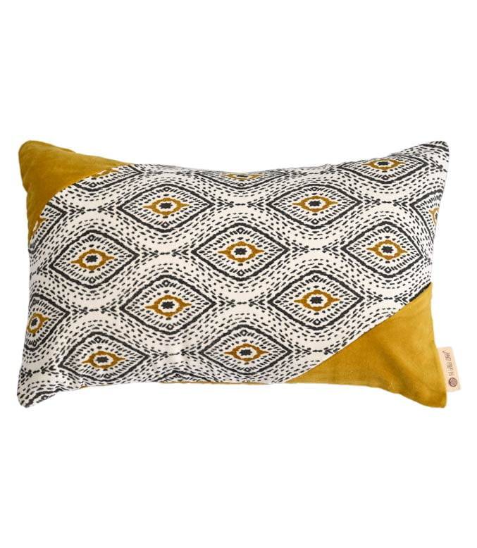 Makhamalee Ocre Lumbar Cushion Cover - TGW