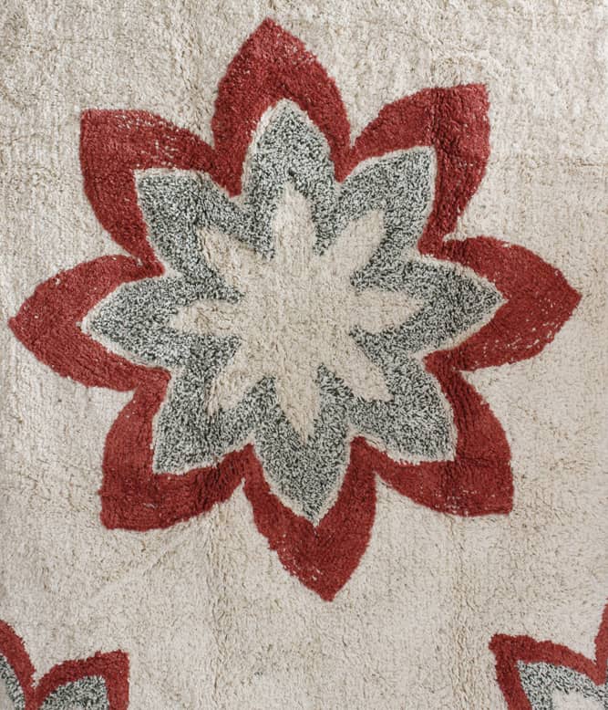 Ruhe Tufted Floral Rug - TGW