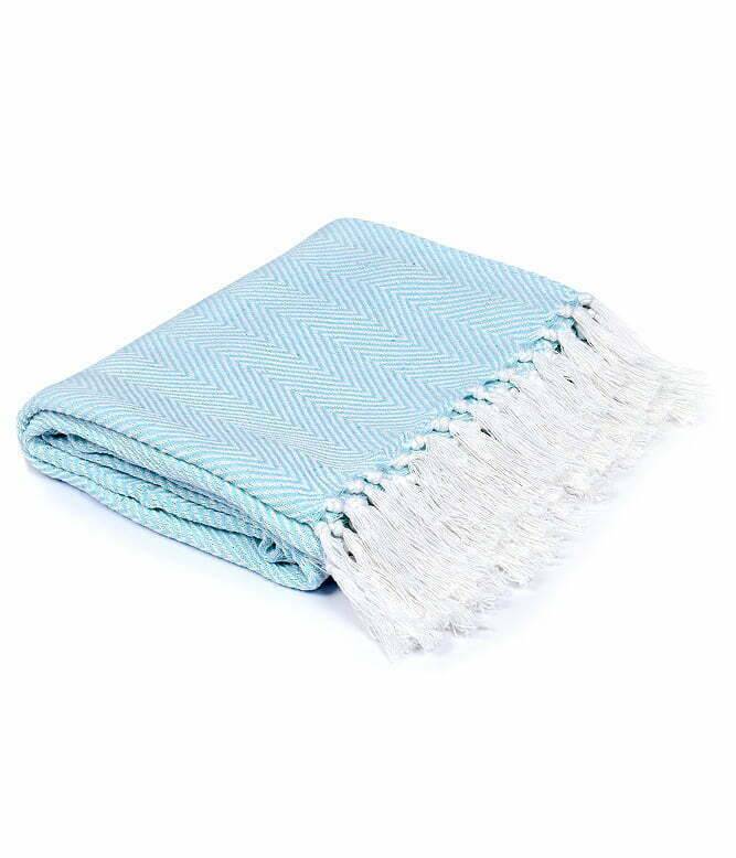 The Blue Chevron Throw - TGW