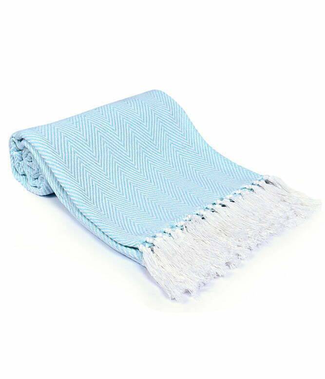 The Blue Chevron Throw - TGW