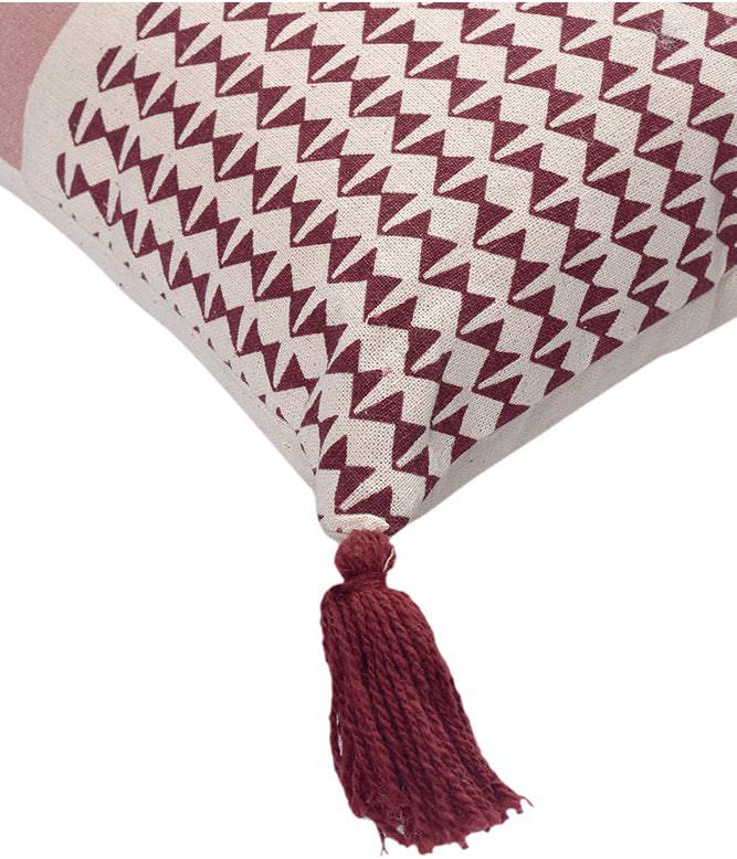 The Greige Warp 100% Cotton Cushion with Filling (Set of 2) - TGW