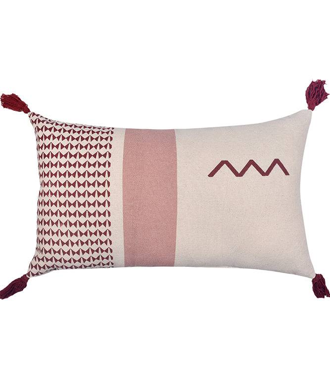 The Greige Warp 100% Cotton Cushion with Filling (Set of 2) - TGW