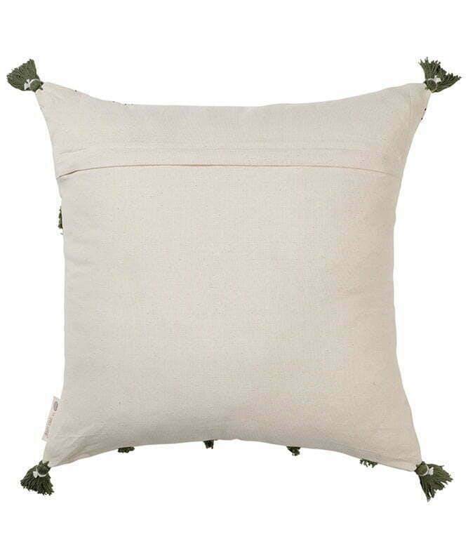 Vivacious Lines Tufted Plus Print Cushion Cover - TGW