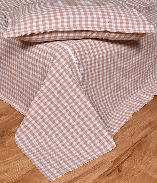 Cozy Dream Weaver Bedcover (Ivory and Peach) - TGW