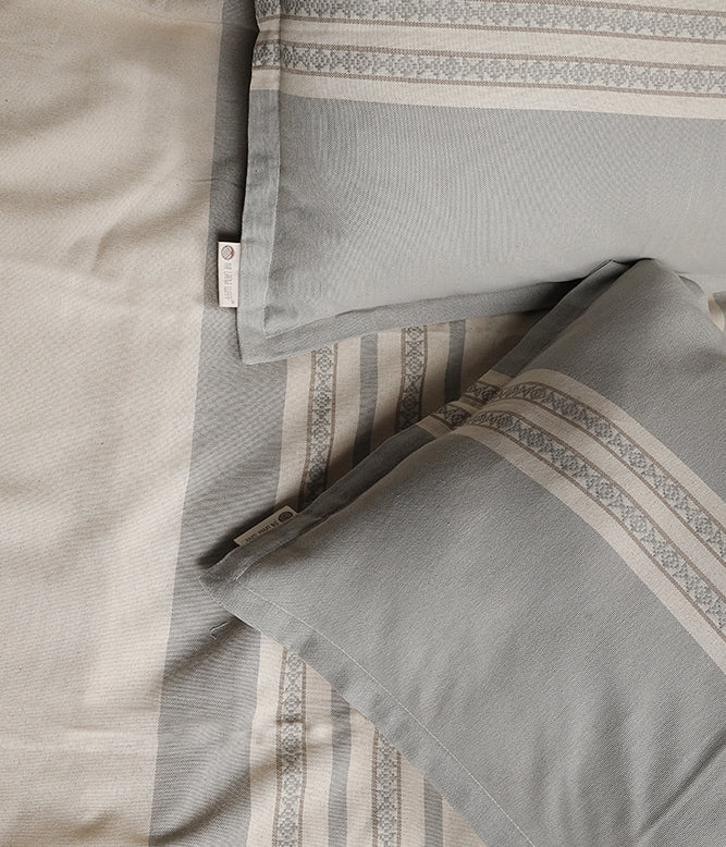 Saanjh Bed Set (Grey)