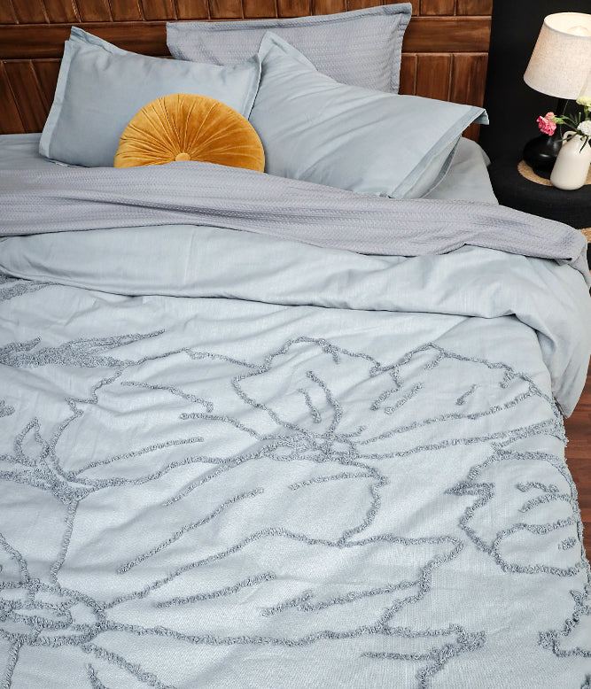 Petal Perfect Duvet - Grey