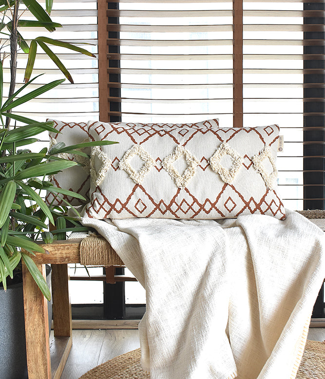 Bohemian Fusion Lumbar Cushion Cover - Set of 2