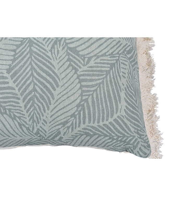 Leafy Serenity Printed Lumbar Cushion Cover - set of 2 - TGW