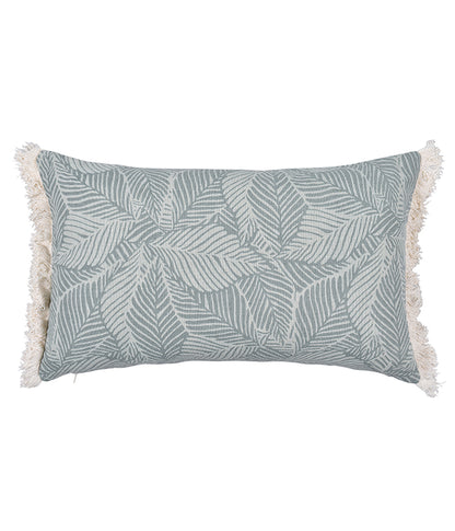 Leafy Serenity Printed Lumbar Cushion Cover - set of 2 - TGW