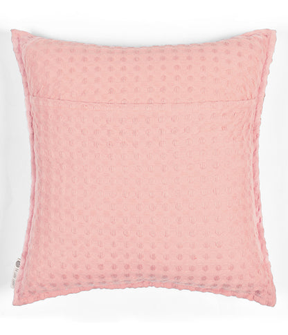 Waffle Cushion Cover - Petal Pink