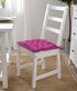 Colour Blocking Velvet Chairpad (Purple) - TGW