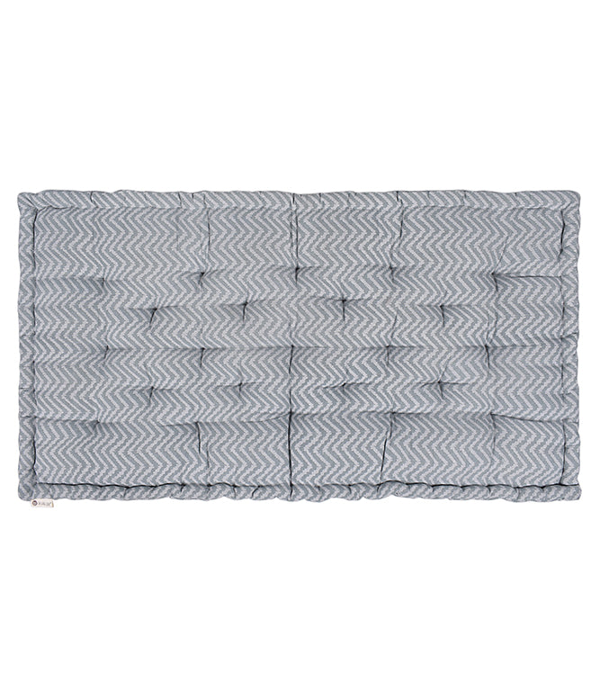 Wavy Grey Floor Floor Bed Mattress (Aqua)