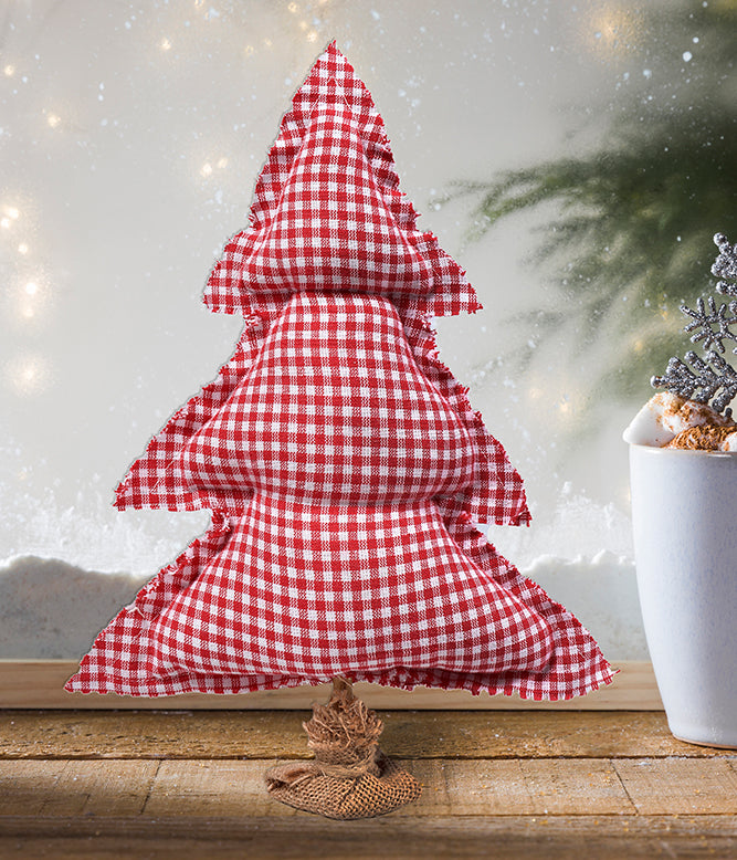 Festive Mini Christmas Tree (Red &amp; White) - TGW