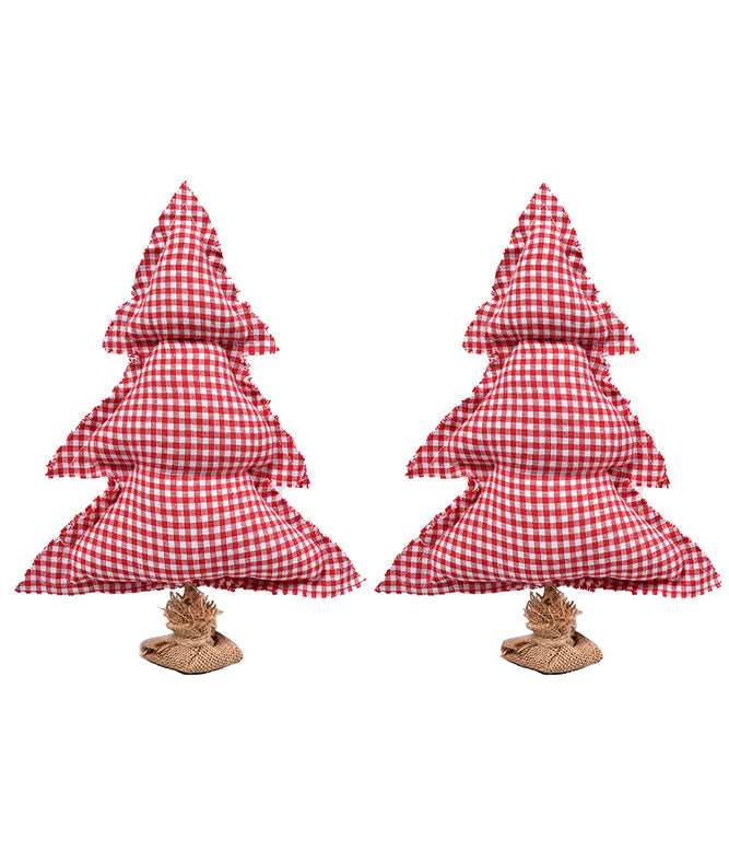 Festive Mini Christmas Tree (Red &amp; White) - TGW