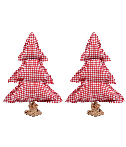 Festive Mini Christmas Tree (Red &amp; White) - TGW