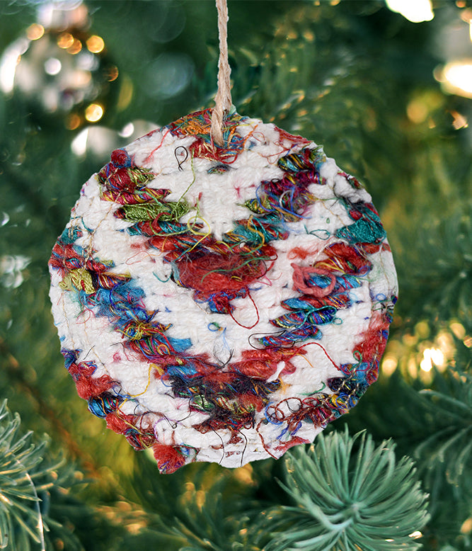 Sustainable Fabric Ornaments (Multi) - TGW